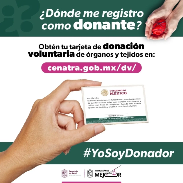 SSM invita a la población a concientizarse sobre la donación de órganos 